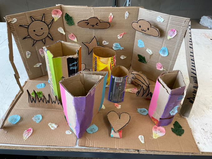 Created for a 3D concepts final under the prompt “Classification of Objects,” the project balances playfulness with conceptual organization.